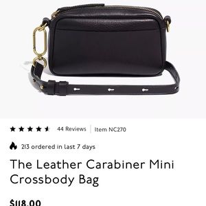 Madewell The leather Carabiner Mini Crossbody Bag